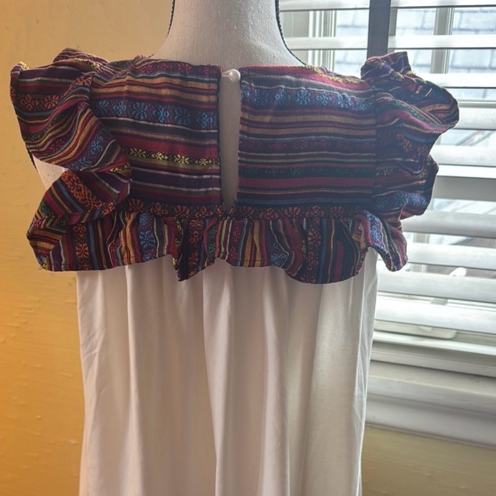 Boho Western Embroidered Mini Dress - Picture 6 of 7